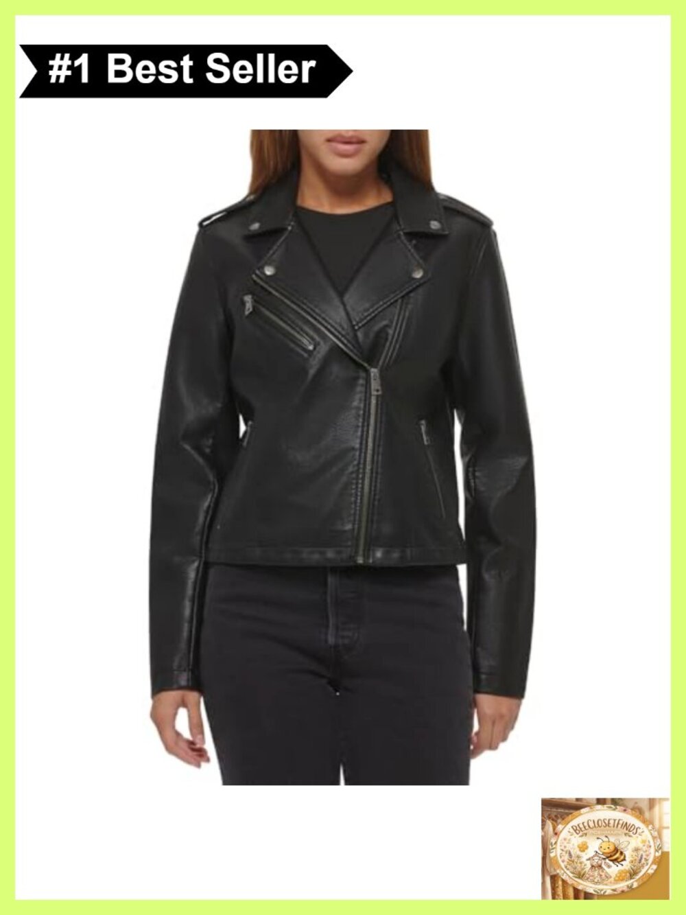 Faux Leather Asymmetrical Moto Jacket Snap Down Lapels